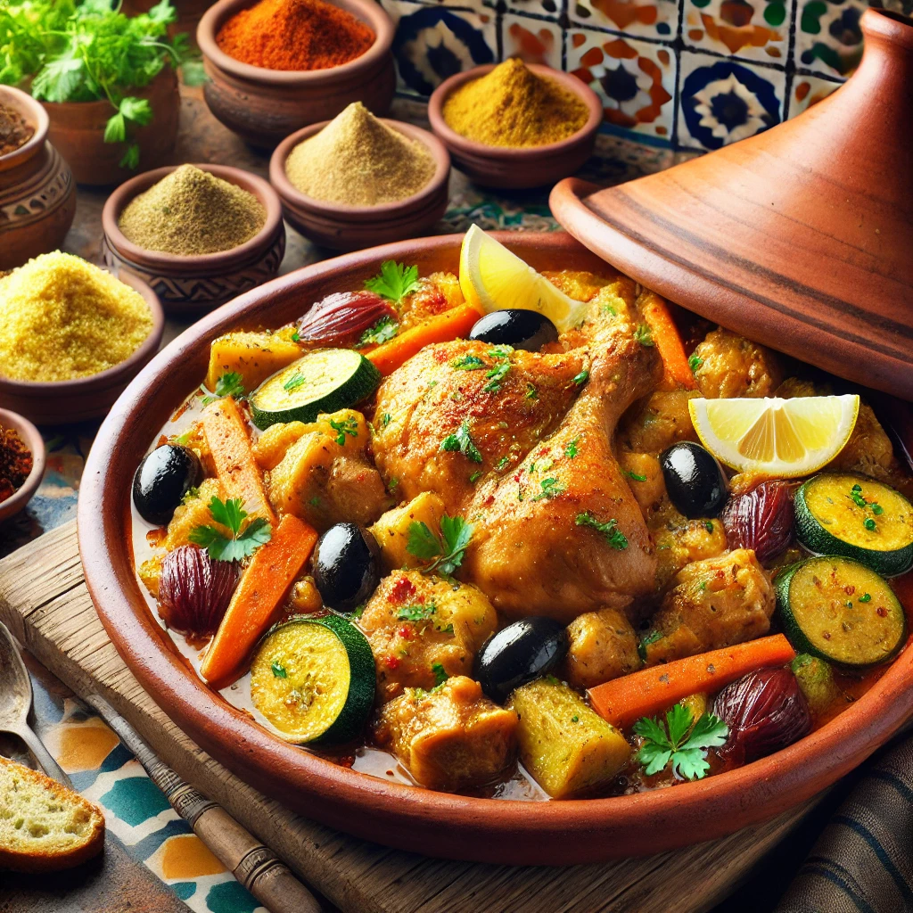 Moroccan chicken tajine recipe