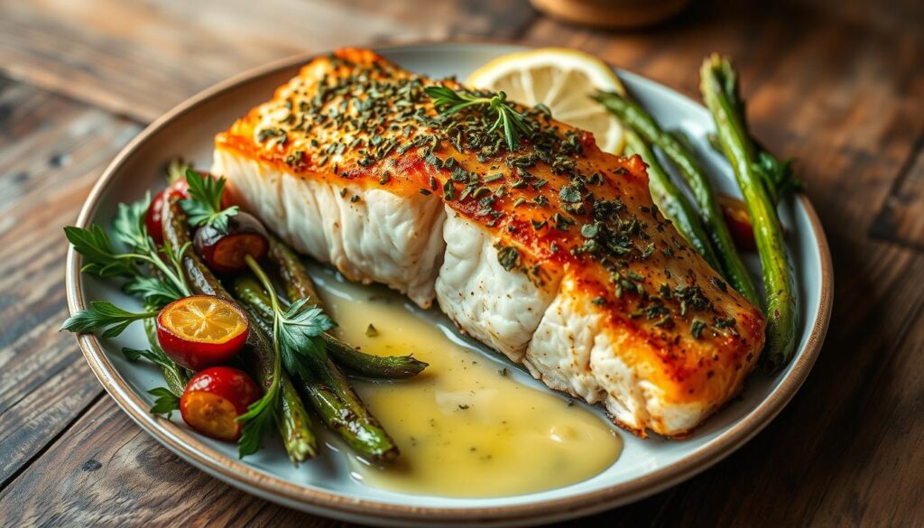 Baked salmon