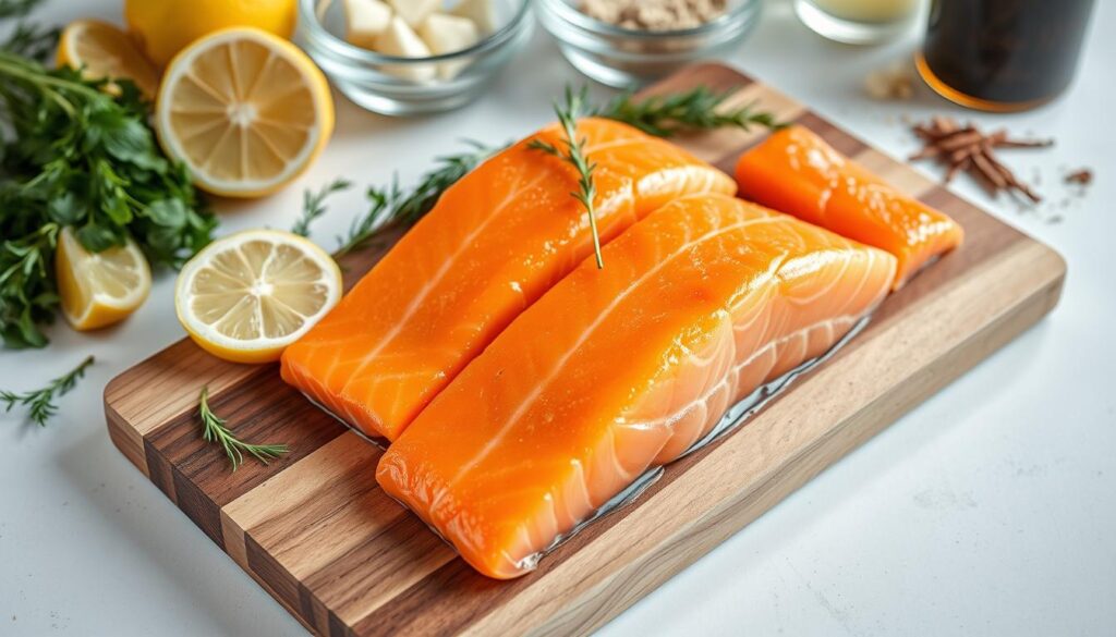 Salmon filets