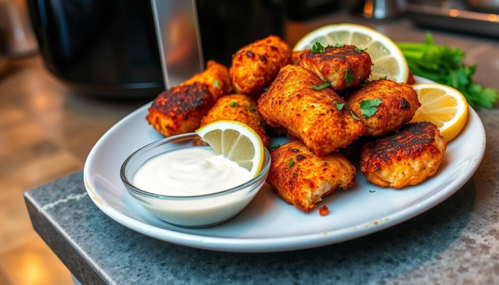 air fryer salmon bites