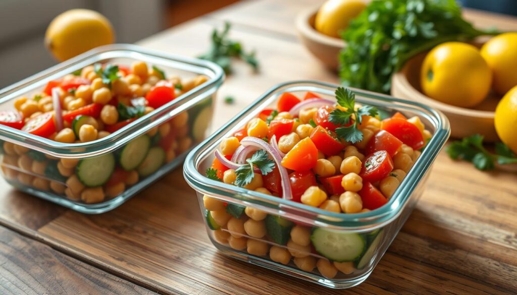 chickpea salad meal prep