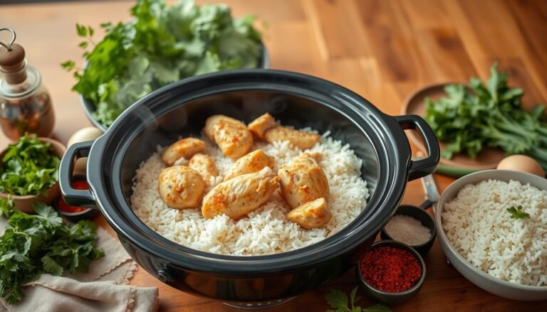 crockpot chicken and rice