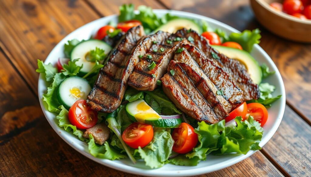 grilled steak salad