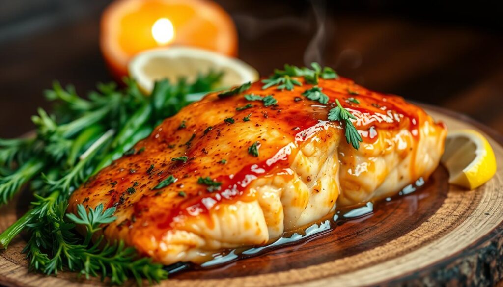 honey garlic glazed salmon