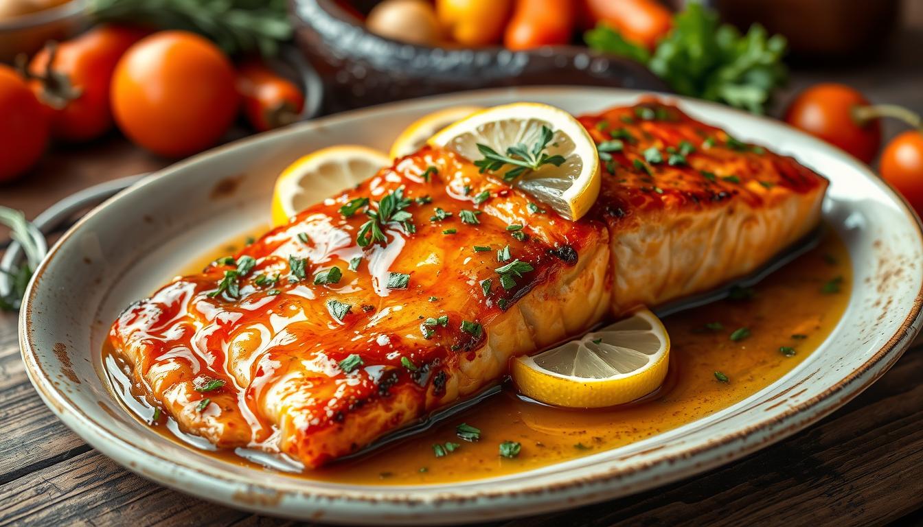 honey glazed salmon