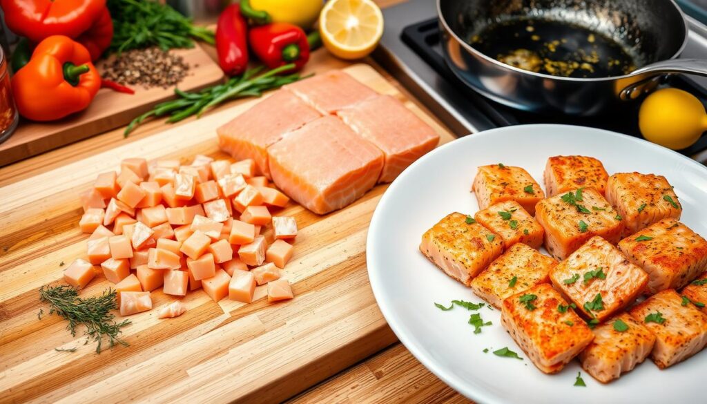 how to cook salmon bites