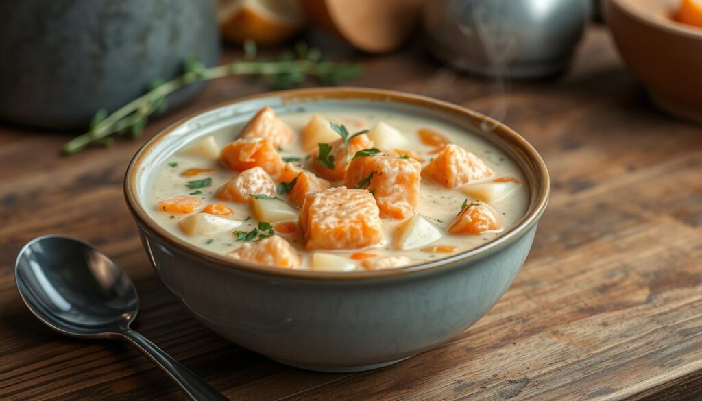 salmon chowder