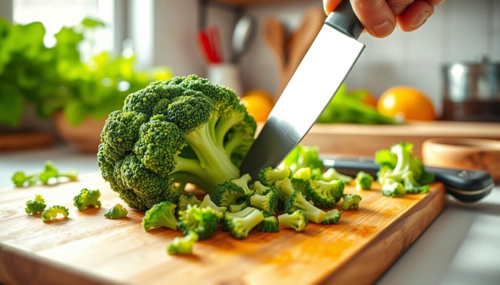 Cutting Broccoli