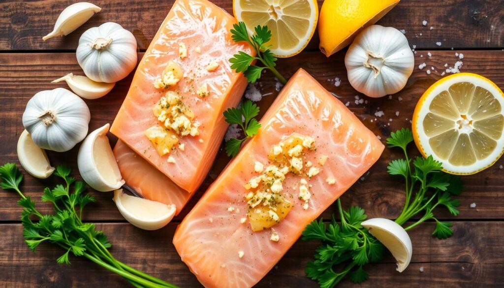 Garlic Butter Salmon Ingredients